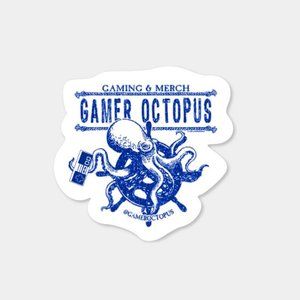 The Gamer Octopus NES Sticker - Limited Edition